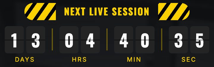 Members Hub next live session countdown